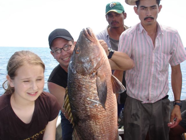 Dog tooth snapper in Pedasi Panama